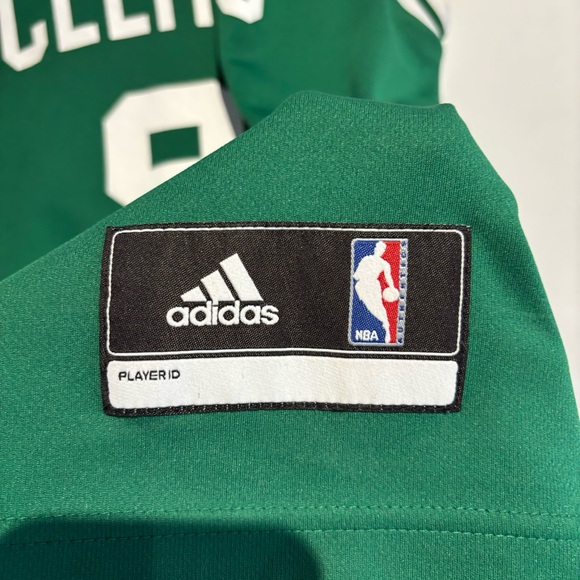 Boston Celtics Rajon Rondo Jersey #9 Away Green Basketball Vintage NBA Adidas - Picture 9 of 13